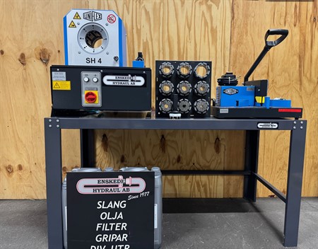 Slangpress, Slangkap, Slangställ & Bord